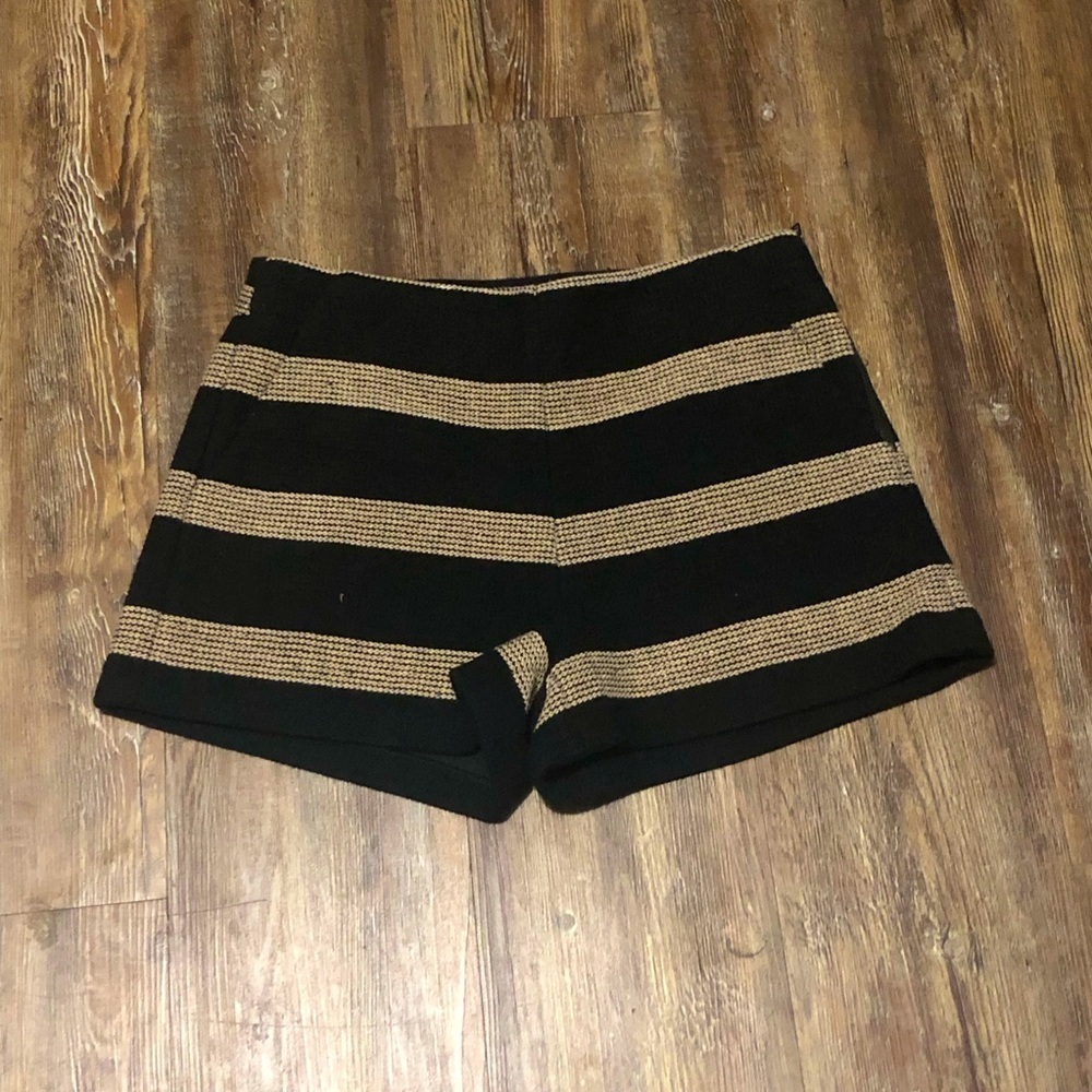 Frnch Shorts Women's Medium High Rise Striped Pull On Festival Wear